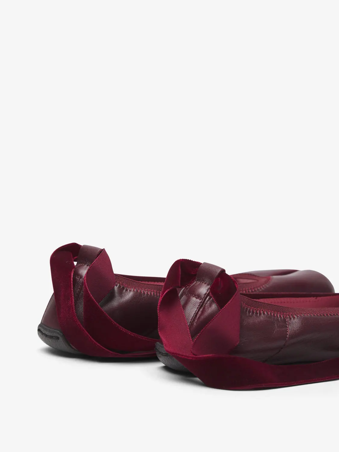 Босоногие балетки таби Libertas Barefoot Tabi — винный, фото 6