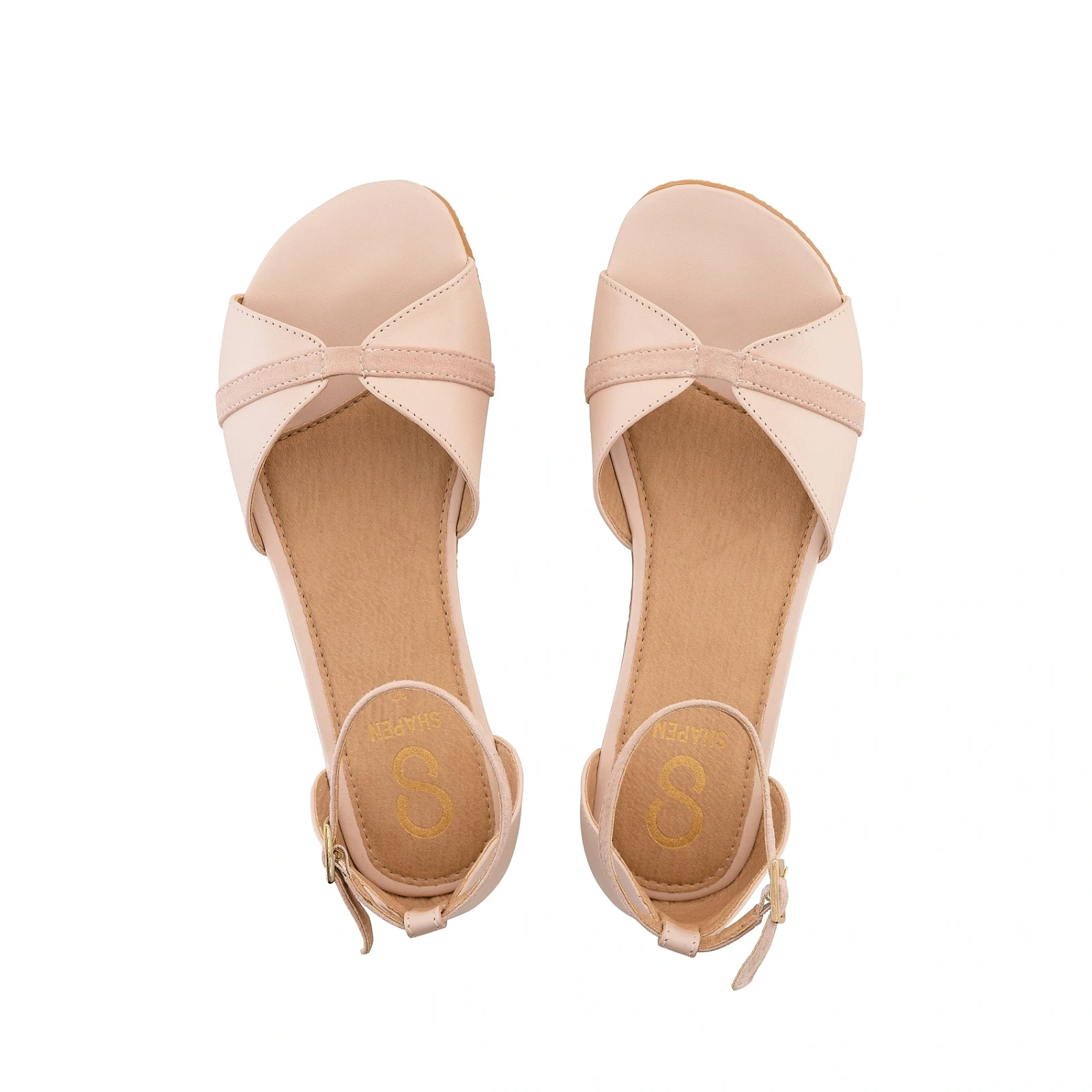 Босоногие сандалии Shapen PETAL 2.0 — светло-розовый · широкая колодка, фото 6