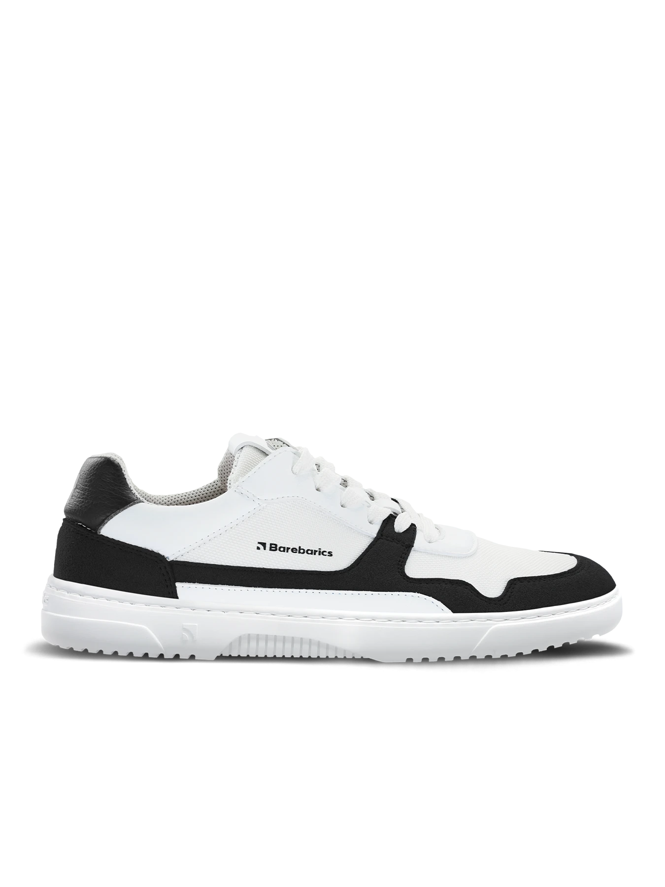 Босоногие кроссовки Barebarics Zing - белый и чёрный без материалов животного происхождения — фото 1 из 11