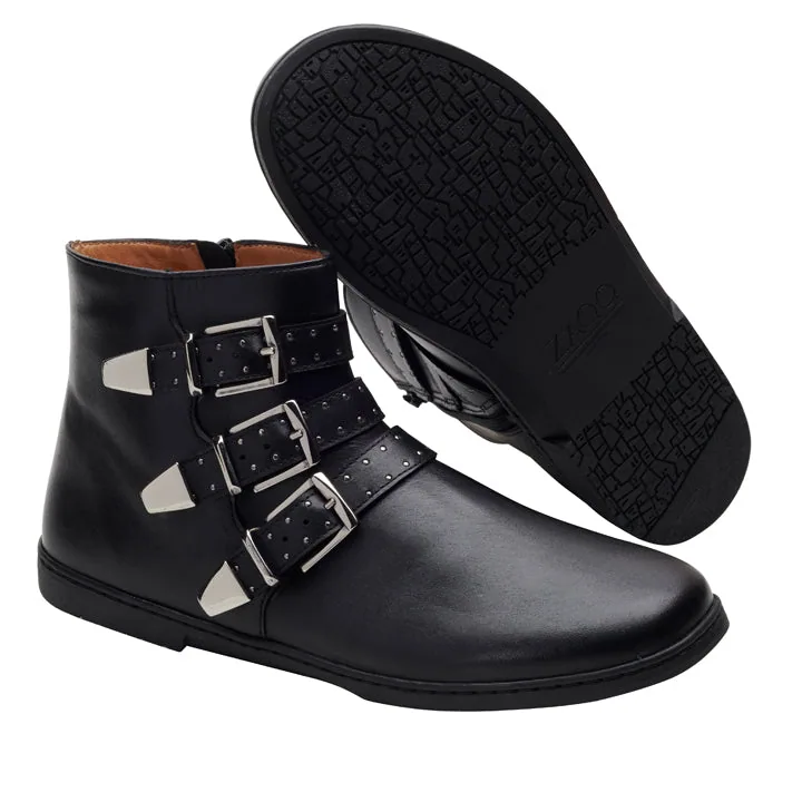 Женские ботинки ZAQQ QLANCE Black Silver Plain, фото 2