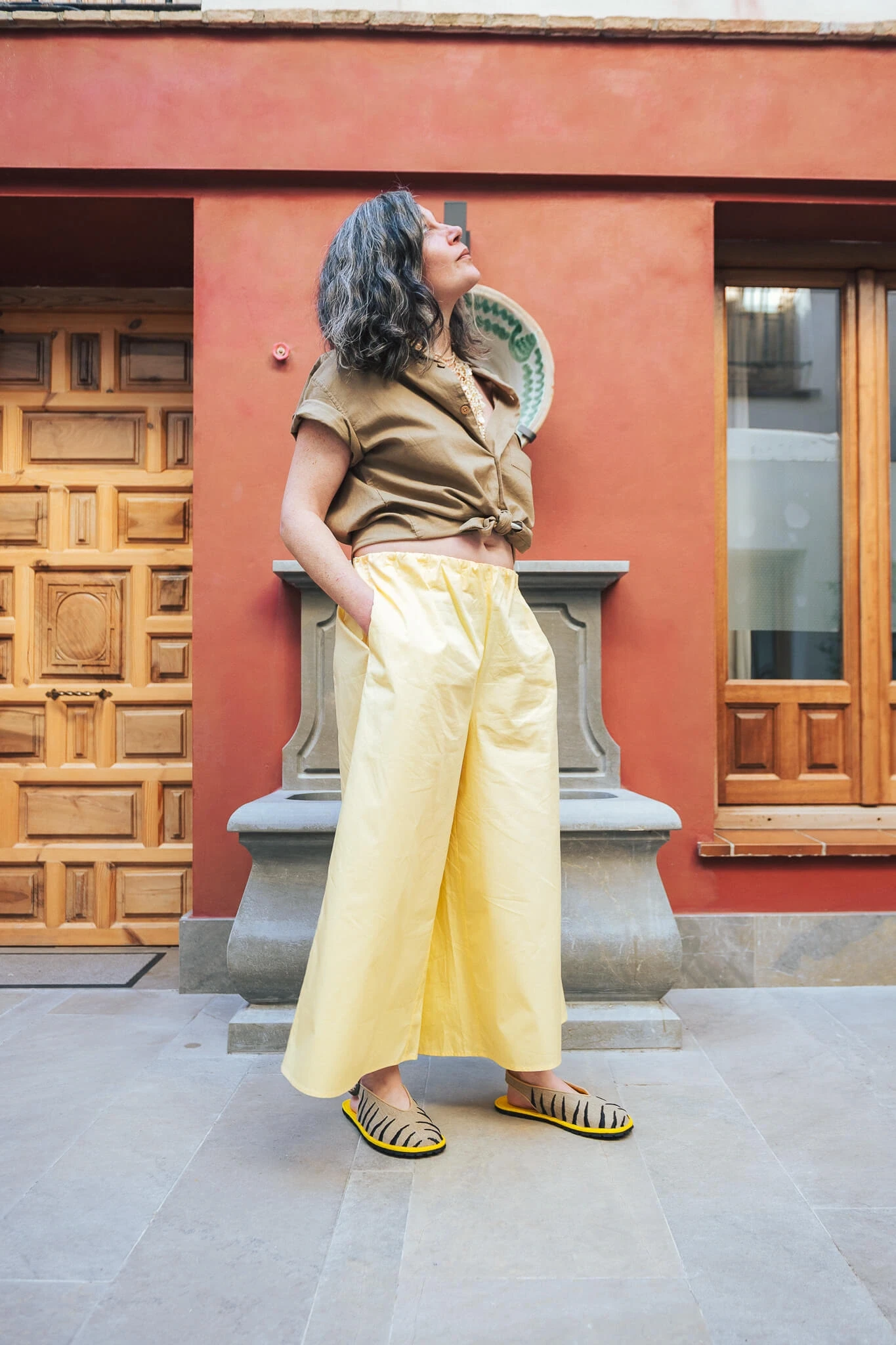 Босоногие балетки Sambas the bambas Selva — с вышивкой зебра, фото 11