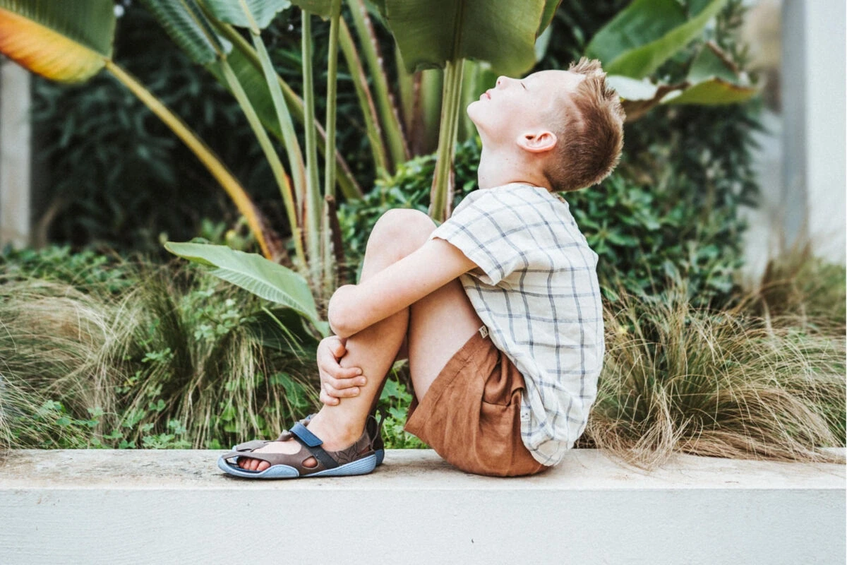 Босоногие сандалии Wildling Feder для детей — какао, фото 3