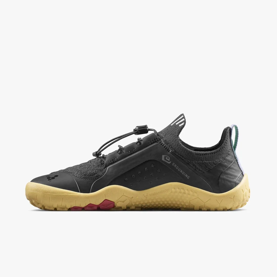Кроссовки Vivobarefoot Primus Trail Knit FG Grounding — женская модель, чёрный с лиловым, фото 3