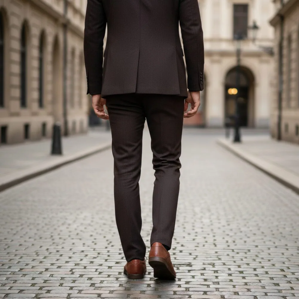 Мужские полуботинки ZAQQ QENTLE Brown (коричневый цвет), фото 7